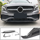 Mercedes CLA C117 2013-2019 Frontstoßstange Lippe Aufsatz (für AMG-Line SD 2017-2019, Carbon) Foto 1