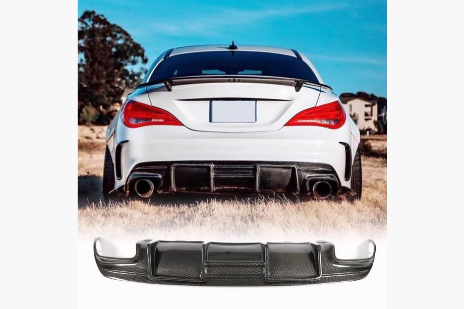 Mercedes CLA C117 2013-2019 Heckdiffusor V1 für AMG-Line / CLA45 AMG, Carbon Image