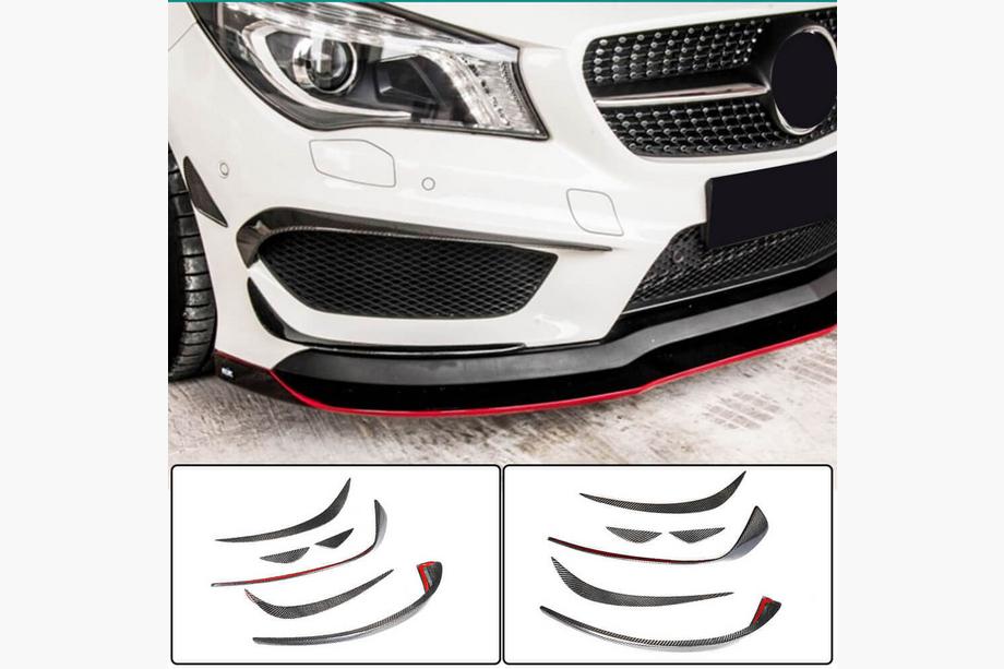 Mercedes CLA C117 2013-2019 Carbon Frontstoßstangen Aufsätze für CLA45 AMG SD 2013-2016 Foto 1