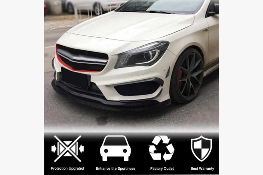 Mercedes CLA C117 2013-2019 Carbon Frontstoßstangen Aufsätze für CLA45 AMG SD 2013-2016 Foto 2