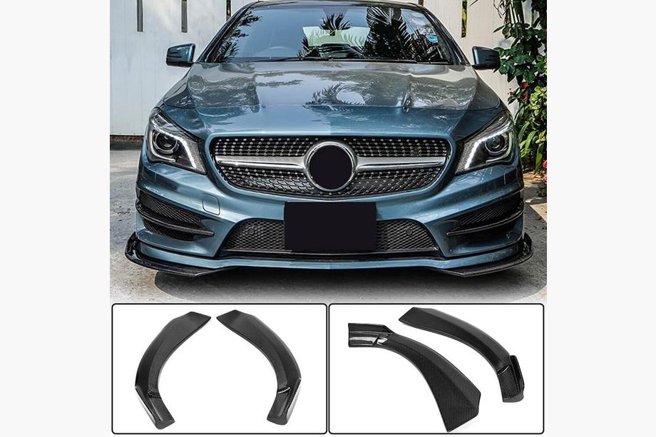 Mercedes CLA C117 2013-2019 Carbon Frontstoßstangen Abdeckungen (für Base SD 2013-2016) Image