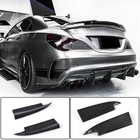 Mercedes CLA C117 2013-2019 Heckstoßstangenabdeckung V3 (für AMG-Line / CLA45 AMG SD, Carbon) Foto 1