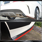 Mercedes CLA C117 2013-2019 Heckstoßstangenabdeckung V3 (für AMG-Line / CLA45 AMG SD, Carbon) Foto 8