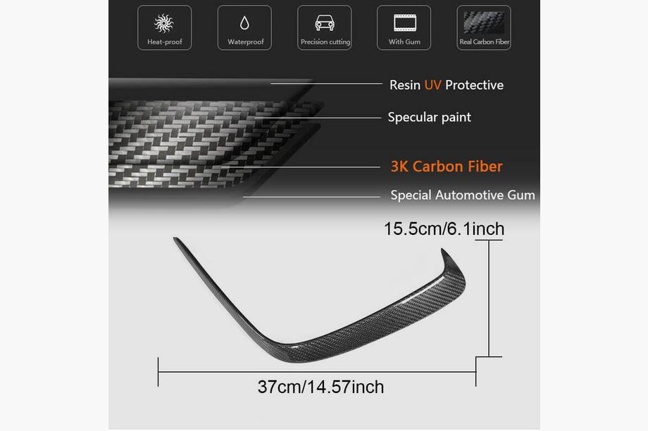 Mercedes A-class W176 2012-2018 Heckstoßstangenabdeckung (für AMG-Line HB, Carbon) Foto 5