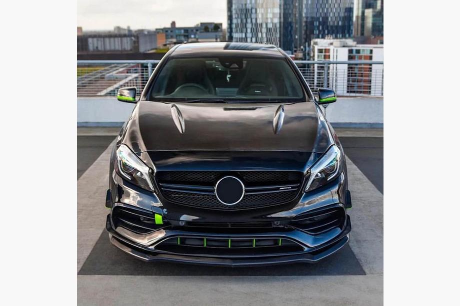 Mercedes A-class W176 2012-2018 Frontlippe Stoßstange Lip (für A45 AMG, ABS) Foto 2