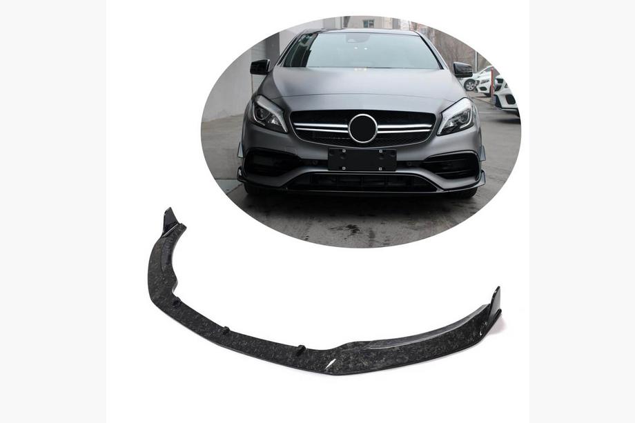 Mercedes A-class W176 2012-2018 Frontlippe Stoßstange Aufsatz (für A45 AMG HB 2016-2018, Carbon) Foto 1