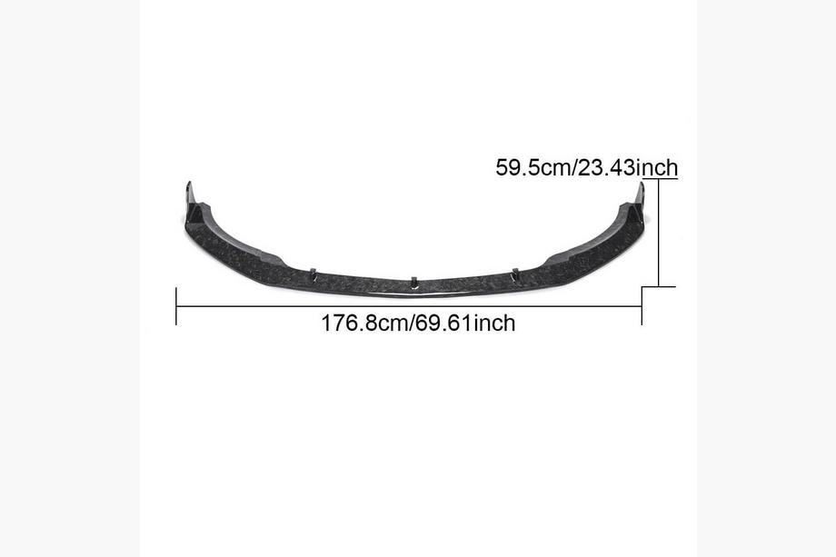 Mercedes A-class W176 2012-2018 Frontlippe Stoßstange Aufsatz (für A45 AMG HB 2016-2018, Carbon) Foto 5