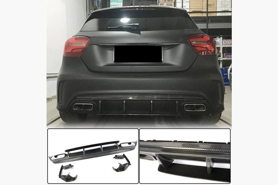 Mercedes A-class W176 2012-2018 Heckdiffusor V1 für AMG-Line / A45 AMG HB Image