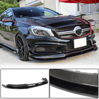Mercedes A-class W176 2012-2018 Frontspoiler Lippe V2 (für AMG-Line / A45 AMG HB 2013-2015, Carbon) Foto 1