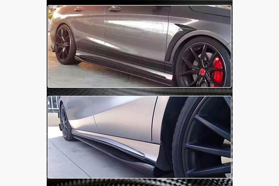 Mercedes A-class W176 2012-2018 Seitenschweller V3 (Carbon) Foto 3