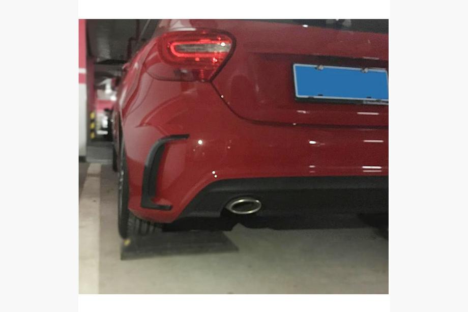 Mercedes A-class W176 2012-2018 Heckstoßstangenabdeckung für A45 AMG HB 2013-2015 Carbon Foto 3