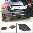 Mercedes A-class W176 2012-2018 Heckstoßstangen Flap Abdeckung (für AMG-Line / A45 AMG HB, Carbon) Foto 1