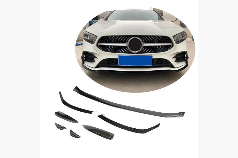 Mercedes A-class W177 2018- Frontlippe V1 für AMG-Line SD 2018-2021 Carbon Image