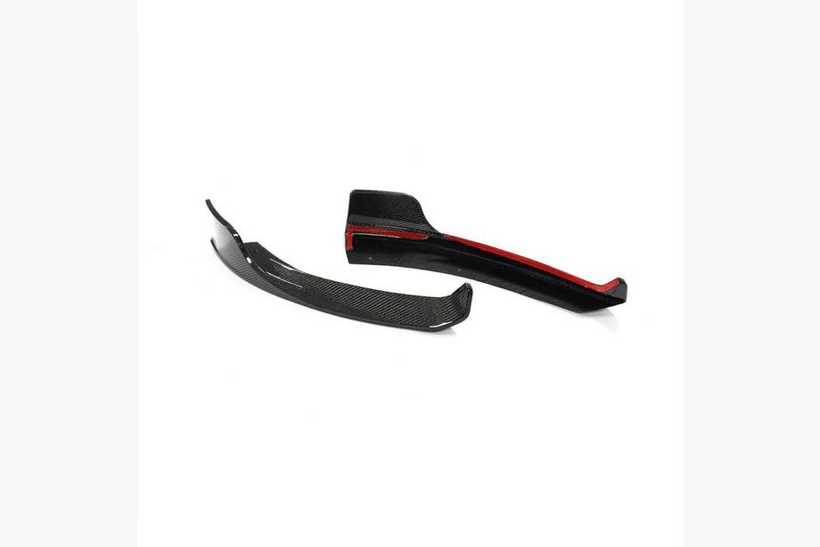 Mercedes A-class W177 2018- Frontstoßstangen Flaps Aufsätze (für AMG-Line 2018-2021, Carbon) Foto 4