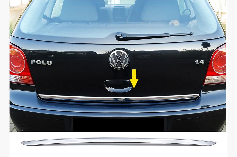 Volkswagen Polo 2001-2009 Kofferraumleiste 2005-2009 Edelstahl Foto 2