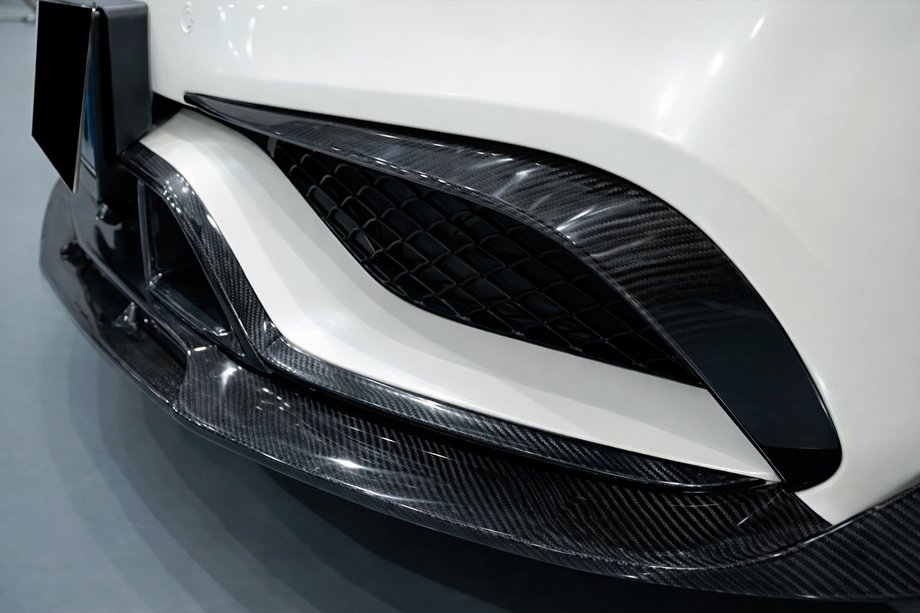Mercedes CLS C218 2011-2018 Carbon Frontstoßstangenabdeckungen für CLS63 AMG SD 2015-2018 Foto 1