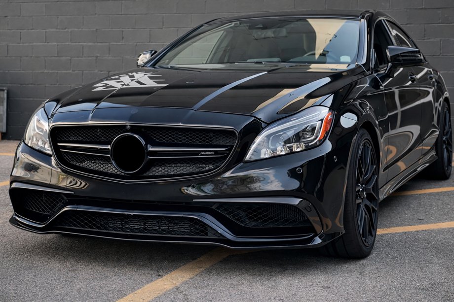 Mercedes CLS C218 2011-2018 Carbon Frontstoßstangenabdeckungen für CLS63 AMG SD 2015-2018 Foto 3