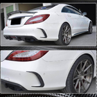 Mercedes CLS C218 2011-2018 Heckstoßstangenabdeckungen (für Base / CLS63 AMG SD 2015-2018, Carbon) Foto 5