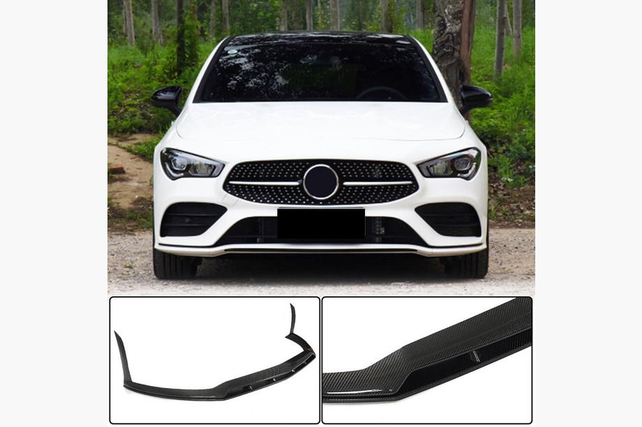 Mercedes CLA C118 2019- Frontstoßstange Lippe Aufsatz (für AMG-Line / CLA35 AMG SD 2019-2022, Carbon) Foto 1