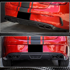 Mercedes E-class coupe C238 2016-2024 Heckdiffusor V1 für AMG-Line 2017-2019 Carbon Foto 4