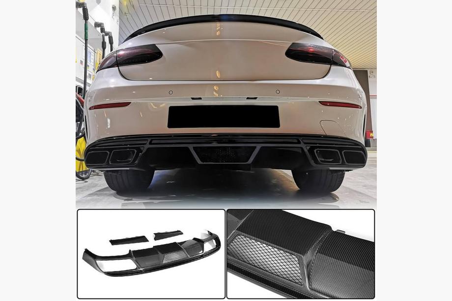 Mercedes E-class coupe C238 2016-2024 Heckdiffusor V1 für AMG-Line 2017-2019 Carbon Image