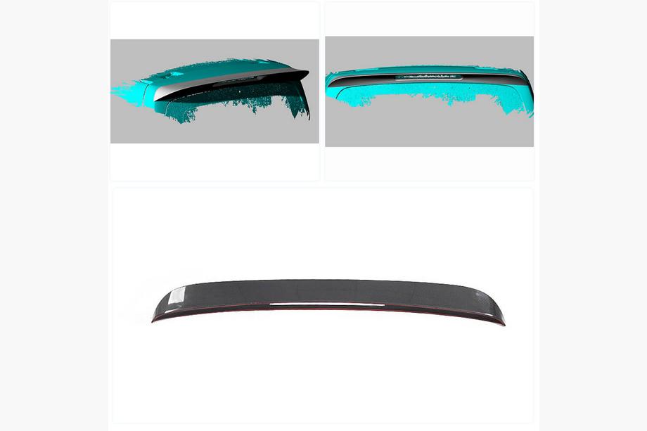 Mercedes Vito/V-class W447 2014- Spoiler V1 Echtcarbon Foto 2
