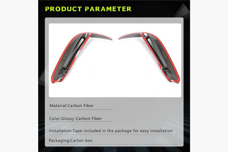 Mercedes Vito/V-class W447 2014- Carbon Abdeckungen für Nebelscheinwerfer (für V-Class 2014-2019) Foto 4