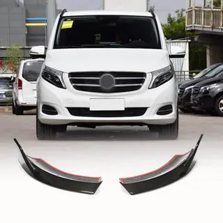 Frontstoßstangen Flaps Aufsätze (für V Class 2014-2019, Carbon) Foto 1