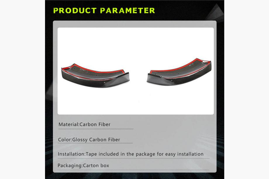Mercedes Vito/V-class W447 2014- Frontstoßstangen Flaps Aufsätze (für V Class 2014-2019, Carbon) Foto 4
