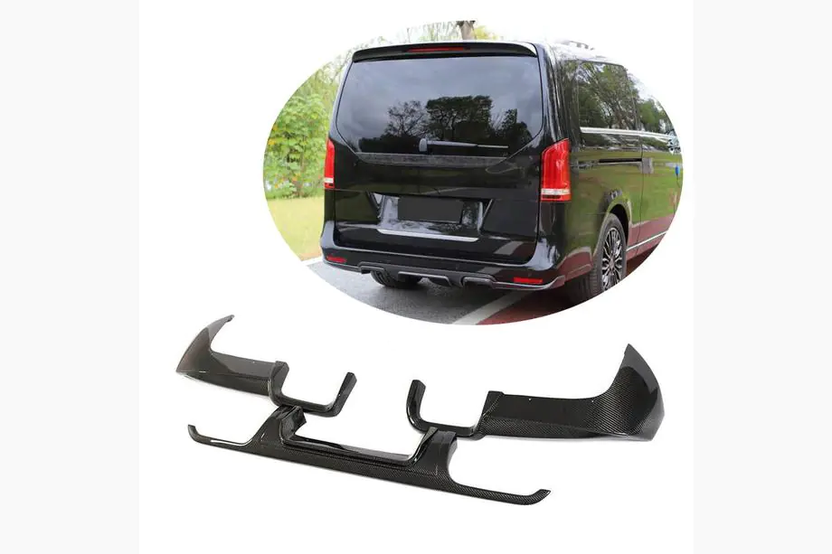 Mercedes Vito/V-class W447 2014- Heckdiffusor V3 (für V-Class 2014-2019, Carbon) Foto 1