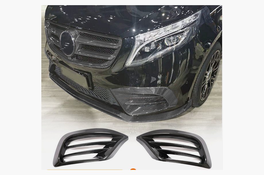 Mercedes Vito/V-class W447 2014- Abdeckungen für Nebelscheinwerfer V1 (2020+, Trockencarbon) Image