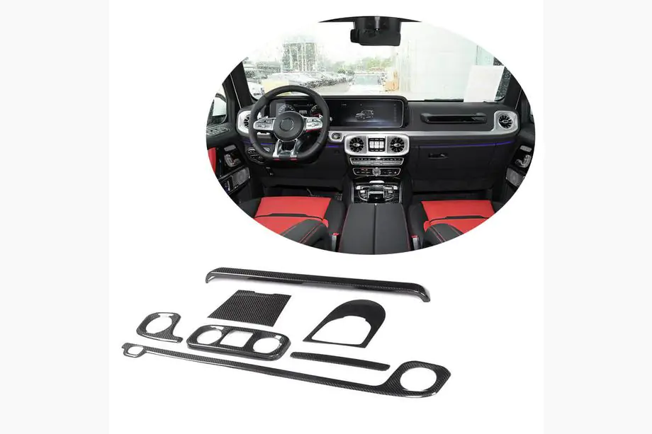 Mercedes G class W463 2018-2024 Carbon-Innenraum Zierleisten Set V1 Image