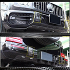 Mercedes G class W463 2018-2024 Satz Aufsätze für vordere und hintere Stoßstange (für G63 AMG, Trockencarbon) Foto 4