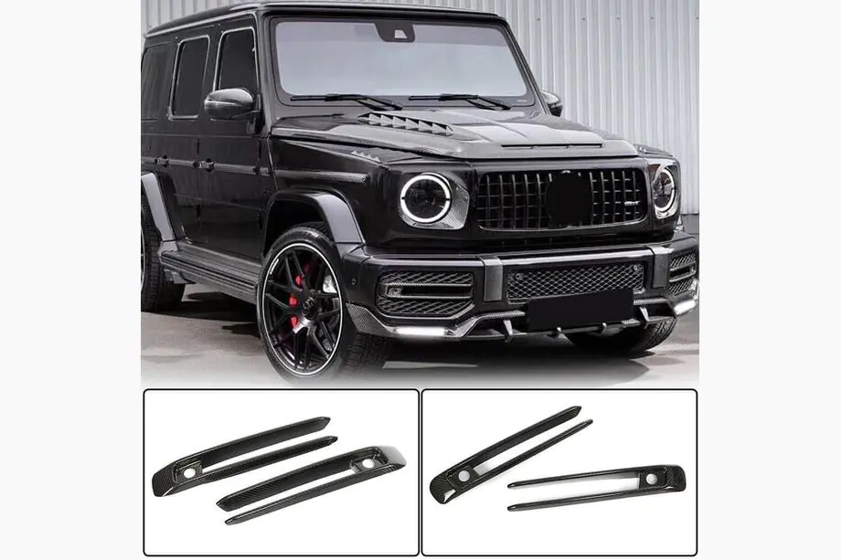 Mercedes G class W463 2018-2024 Carbon Abdeckungen für Nebelscheinwerfer (für G63 AMG) Image