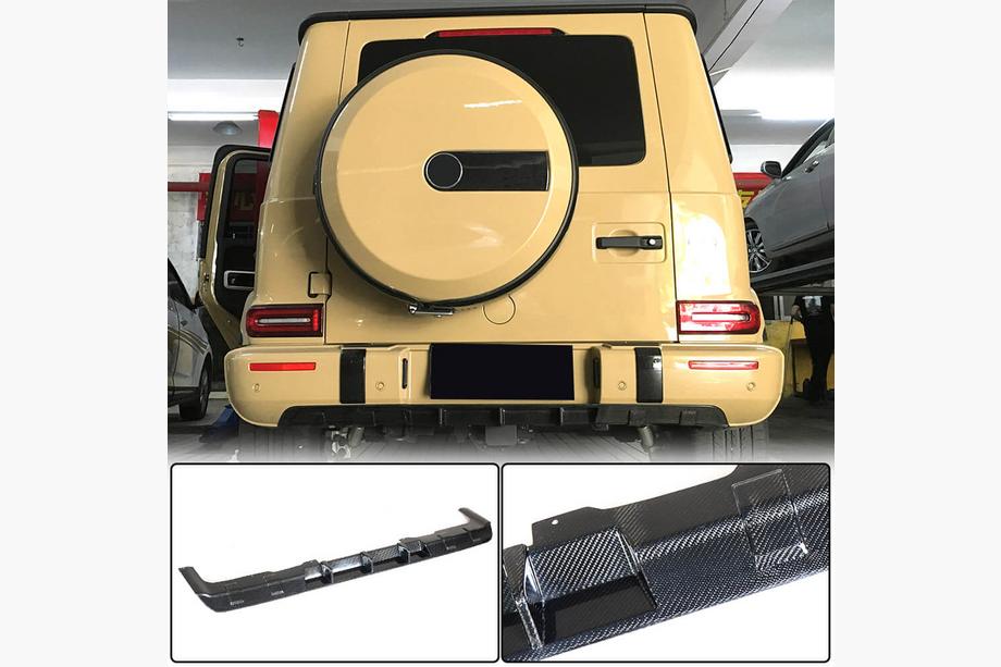 Mercedes G class W463 2018-2024 Heckdiffusor V1 für G63 AMG, Carbon Foto 1