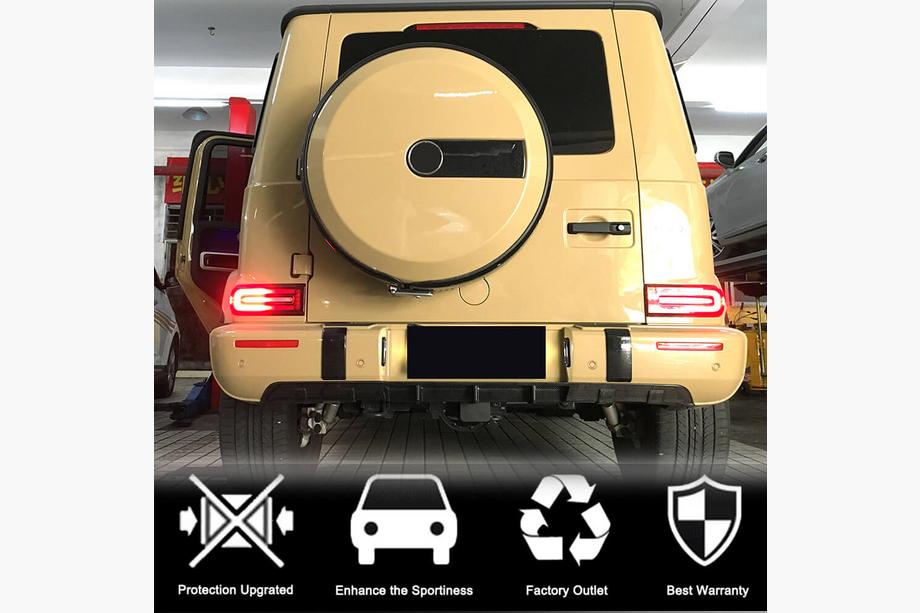 Mercedes G class W463 2018-2024 Heckdiffusor V1 für G63 AMG, Carbon Foto 3