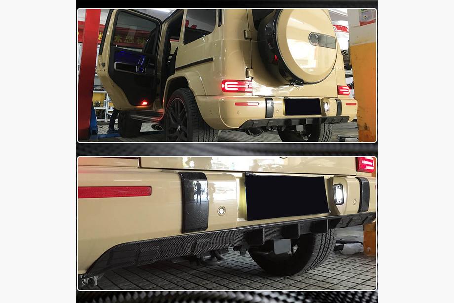 Mercedes G class W463 2018-2024 Heckdiffusor V1 für G63 AMG, Carbon Foto 4