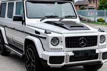Mercedes G class W463 1990-2018 Motorhaubenabdeckung BRBS (2004-2018, Carbon) Foto 2