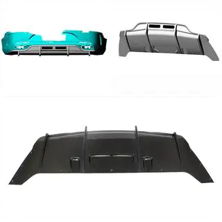 Heckdiffusor für AMG-Line 2015-2018, Carbon Foto 2