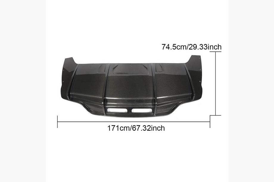Mercedes S-class C217 Coupe 2014-2020 Heckdiffusor für AMG-Line 2015-2018, Carbon Foto 5
