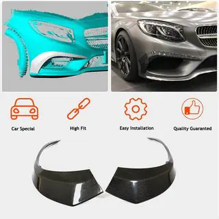 Carbon Frontstoßstangen Abdeckungen (für AMG-Line 2015-2018) Foto 3