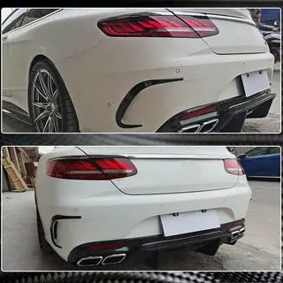 Heckstoßstangen Abdeckung (für AMG / AMG-Line, Carbon) Foto 4