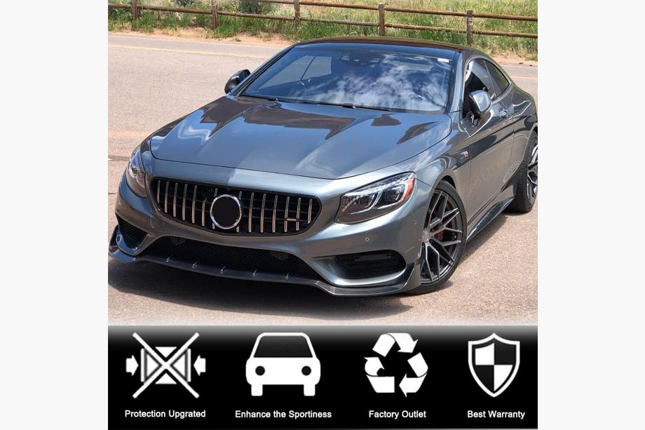 Mercedes S-class C217 Coupe 2014-2020 Frontstoßstange Lippe V3 Aufsatz (für AMG-Line 2015-2018, Carbon) Foto 3