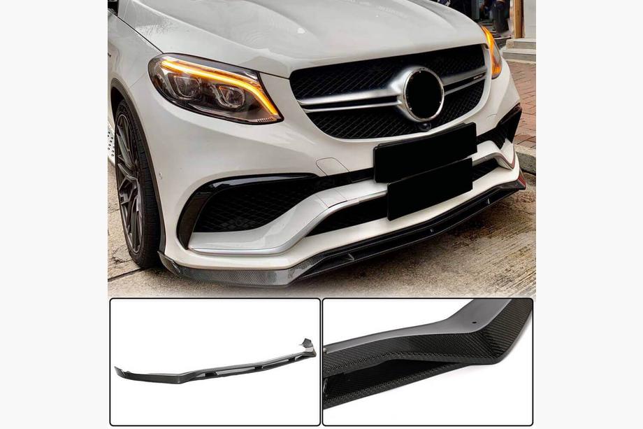 Mercedes GLE coupe C292 2015-2019 Frontstoßstangen Lippe Aufsätze (für GLE63 AMG, Kunststoff) Foto 1