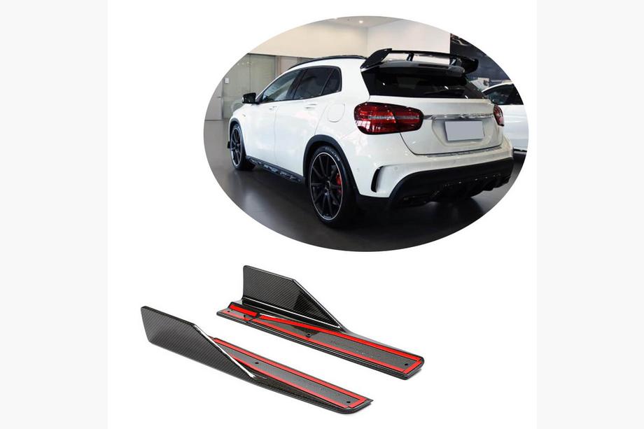 Mercedes GLA X156 2014-2019 Einstiegsleisten Abdeckungen (für GLA45 AMG 2013-2016, Carbon) Foto 1