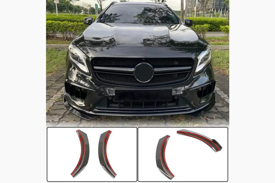 Mercedes GLA X156 2014-2019 Carbon Frontstoßstangen Flaps (für GLA45 AMG 2017-2020) Image