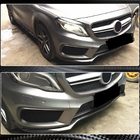 Mercedes GLA X156 2014-2019 Frontstoßstange Lippe Aufsatz (für GLA45 AMG 2013-2016, Carbon) Foto 3