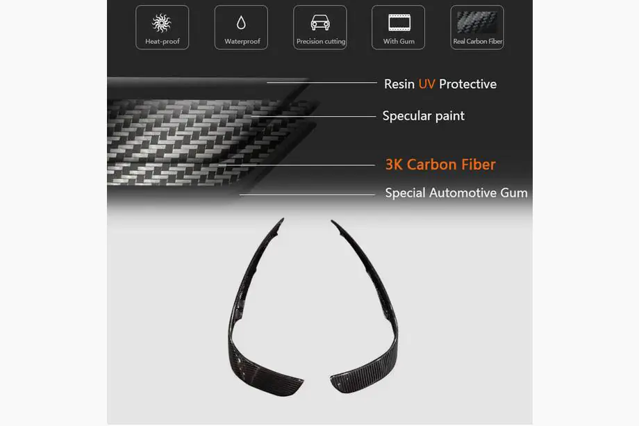 Mercedes GLA X156 2014-2019 Carbon Frontstoßstangen Abdeckungen für GLA45 AMG 2013-2016 Foto 3