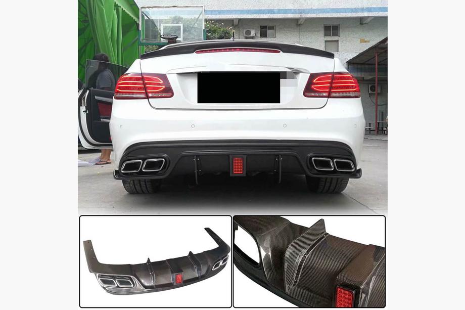 Mercedes E-class coupe C207 2010-2017 Heckdiffusor für AMG-Line 2014-2016, Carbon Foto 1