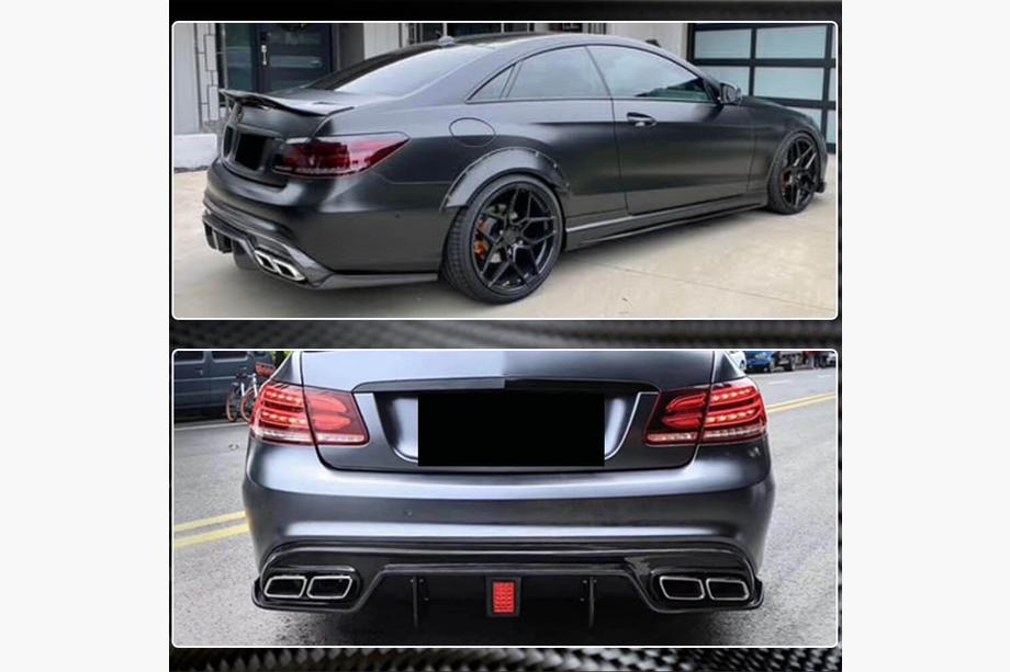 Mercedes E-class coupe C207 2010-2017 Heckdiffusor für AMG-Line 2014-2016, Carbon Foto 4